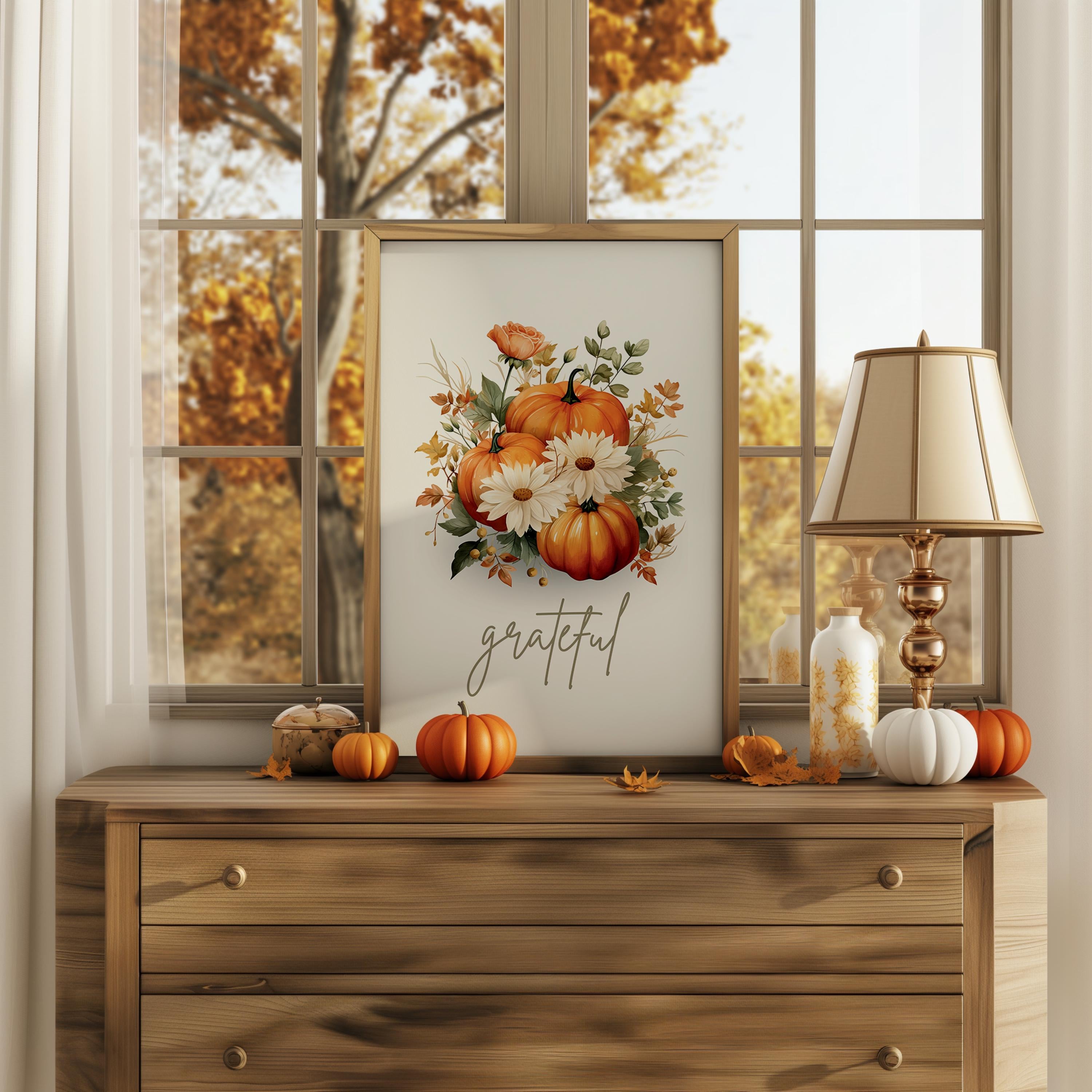 Thanksgiving Wall Art Set of 3 | Vintage Fall Prints | Autumn Harvest Decor | Cozy Seasonal Gallery Wall