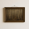 Aspen Grove Wall Art | Moody Autumn Forest Painting | Rustic Farmhouse Decor | Woodland Landscape Print | Aspen Nature Artwork
